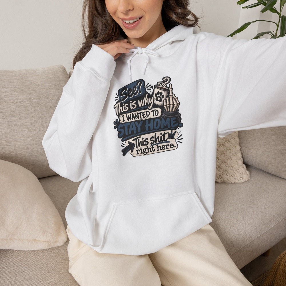 This Is Why I Wanted to Stay Home Hoodie | Funny Sweatshirt Introvert